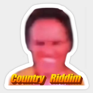 Four Tet Face Country Riddim Sticker